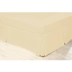 Polyester Bed Sheets Belledorm Plain Dye Percale Bed Sheet White