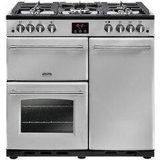 90cm - Silver Gas Cookers Belling 444411733 90cm Farmhouse Double Silver