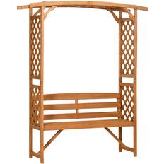 OutSunny Arch Pergola Garden Bench