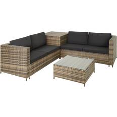 tectake Rattan Garden Siena Outdoor Lounge Set