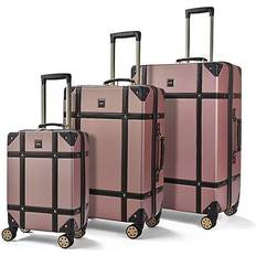 Rock Luggage Vintage 8-Wheel Suitcases 3