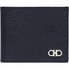 Ferragamo Navy Gancini Wallet - "DEEP OCEAN || NERO