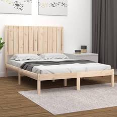 vidaXL brown, 120 Solid Pine Bed Frame Bed