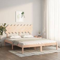 vidaXL brown, 160 Solid Wood Bed Frame