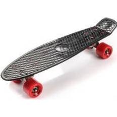 Meteor skateboard PLASTIC black/red/silver