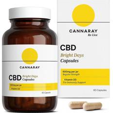 Cannaray CBD Immunity Support Capsules 600mg