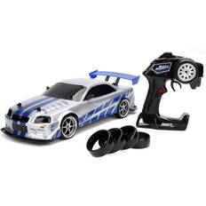 JADA Toys Fast & Furious 2002 Nissan Skyline GT-R 1:10 R/C Car, 99701