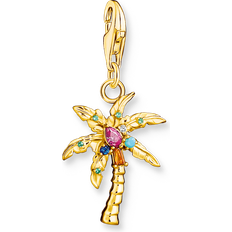 Thomas Sabo Gold Plated Colourful Palm Tree Charm