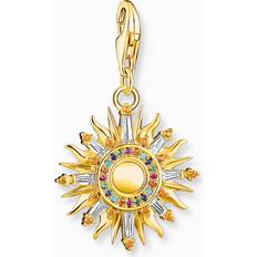 Thomas Sabo Charm Club Gold Plated Sun Charm 1935-488-7