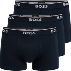 Hugo Boss Blue - Men Men's Underwear Hugo Boss Pack Logo Waistband Trunk