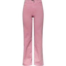 Pieces Wide Leg Jeans - Begonia Pink