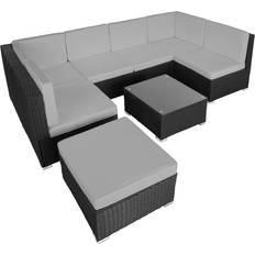 Black Outdoor Lounge Sets Garden & Outdoor Furniture tectake Garden Corner Sofa Venice Outdoor Lounge Set