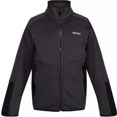 Regatta Childrens/kids Highton Iii Full Zip Fleece Jacket (dark Grey/black)