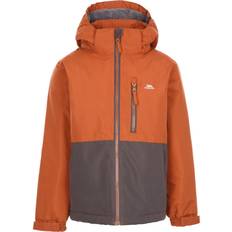 Brown Rainwear Trespass Boys Rain Jacket TP50 Sherwood Orange 11/12