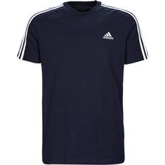 Adidas Men's Essentials Single Jersey 3-stripes T-shirt - Legend Ink/White