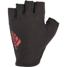 Men - Red Gloves Adidas Mens Half Finger Essential Gloves Red