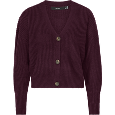 Vero Moda V-hals Sænkede Skuldersømme Strikket Cardigan