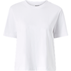Breathable T-shirts Selected Boxy T-shirt - Bright White