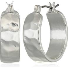 Nine West Women's Silver Hoop Earrings