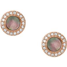 Fossil Val Gray Mother-Of-Pearl Glitz Studs jewelry JF02949791 JF02949791