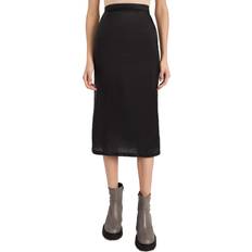 Maison Margiela Black Pencil Midi Skirt 900 Black IT