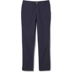 French Toast Big Girls Stretch Twill Straight Leg Pant, Navy