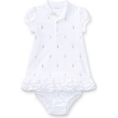 Ralph Lauren Baby Ruffled Polo Dress & Bloomer (Infant)