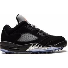 Nike Fabric Golf Shoes Nike Air Jordan 5 Low Golf M - Black/Fire Red/Metallic Silver