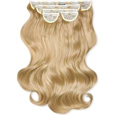 Best Clip-On Extensions Lullabellz Super Thick Natural Wavy Clip In Hair Extensions 22 inch Golden Blonde 5-pack