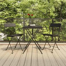 Garden & Outdoor Furniture vidaXL 3 Piece Folding Bistro Set