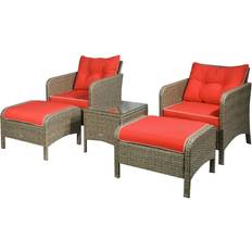 OutSunny 5 Pieces Outdoor Lounge Set