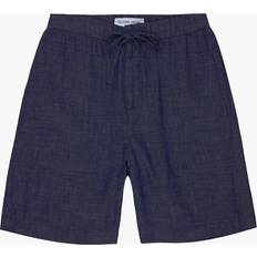 Felipe Linen Shorts Navy-Blue