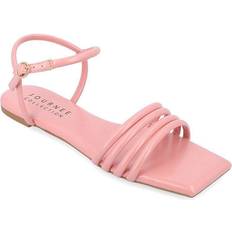 Journee Collection Womens Lyddea Flat Sandals, Medium, Pink Pink