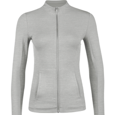 Nike Grey - Women Jackets Nike Yoga Luxe Dri-FIT Full-Zip Jacket Women's