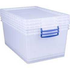 Plastic Boxes & Baskets Really Useful Nestable Storage Box 62L 3pcs