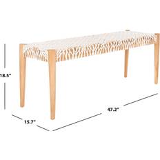 Natural Settee Benches Safavieh Home Collection Bandelier Settee Bench