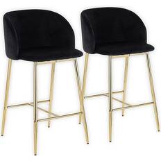 Lumisource B26-FRAN AUVBK2 Fran Contemporary Bar Stool