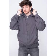 Urban Classics Organic 90'S Zip Hoody, Darkshadow, Male, Hoodies, TB4921-02457