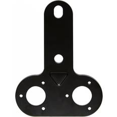 Maypole Double Socket Mounting Plate, Black