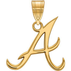 Gold Plated - Men Charms & Pendants Atlanta Braves Charm Pendant - Gold