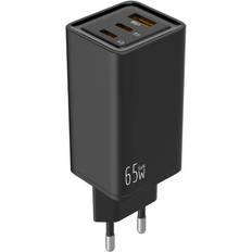 Leotec Lecsph65w3k Usb-c And Usb-c Wall Charger 65w Silber