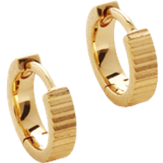 Monica Vinader Disco Mini Huggie Earrings - Gold
