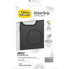 OtterBox Apple iPhone 14 Pro Max Mobile Phone Covers OtterBox OtterGrip Symmetry Case for iPhone 14 Pro Max for MagSafe, Drop Proof, Protective Case with Built-In Grip, 3x Tested to Military Standard, Antimicrobial Protection, Black