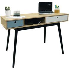 Natural Writing Desks Watsons on the Web 2 Drawer Office Computer Writing Desk 55x120cm