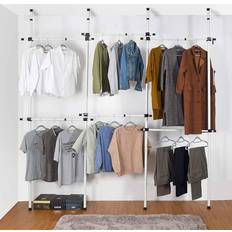 White Clothes Racks Telescopic Clothes Rack 360x310cm