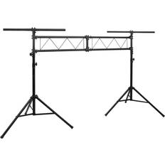 vidaXL (338 x 115 x (180-300) cm) Light Stand Black Steel Lighting Bridge Truss Tripod Stand Multi Sizes