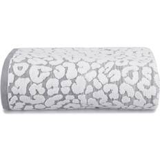 Allure Sheet Luxury Jacquard Leopard Bath Towel Grey, White