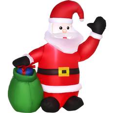 Homcom Inflatable Blow up Christmas Santa Claus Decoration