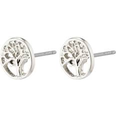 Pilgrim Iben Tree of Life Stud Earrings - Silver