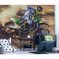 Walltastic Motocross-Tapete, FSC-Papier, mehrfarbig, 2,4 m hoch x 3 m breit, 1 Größe